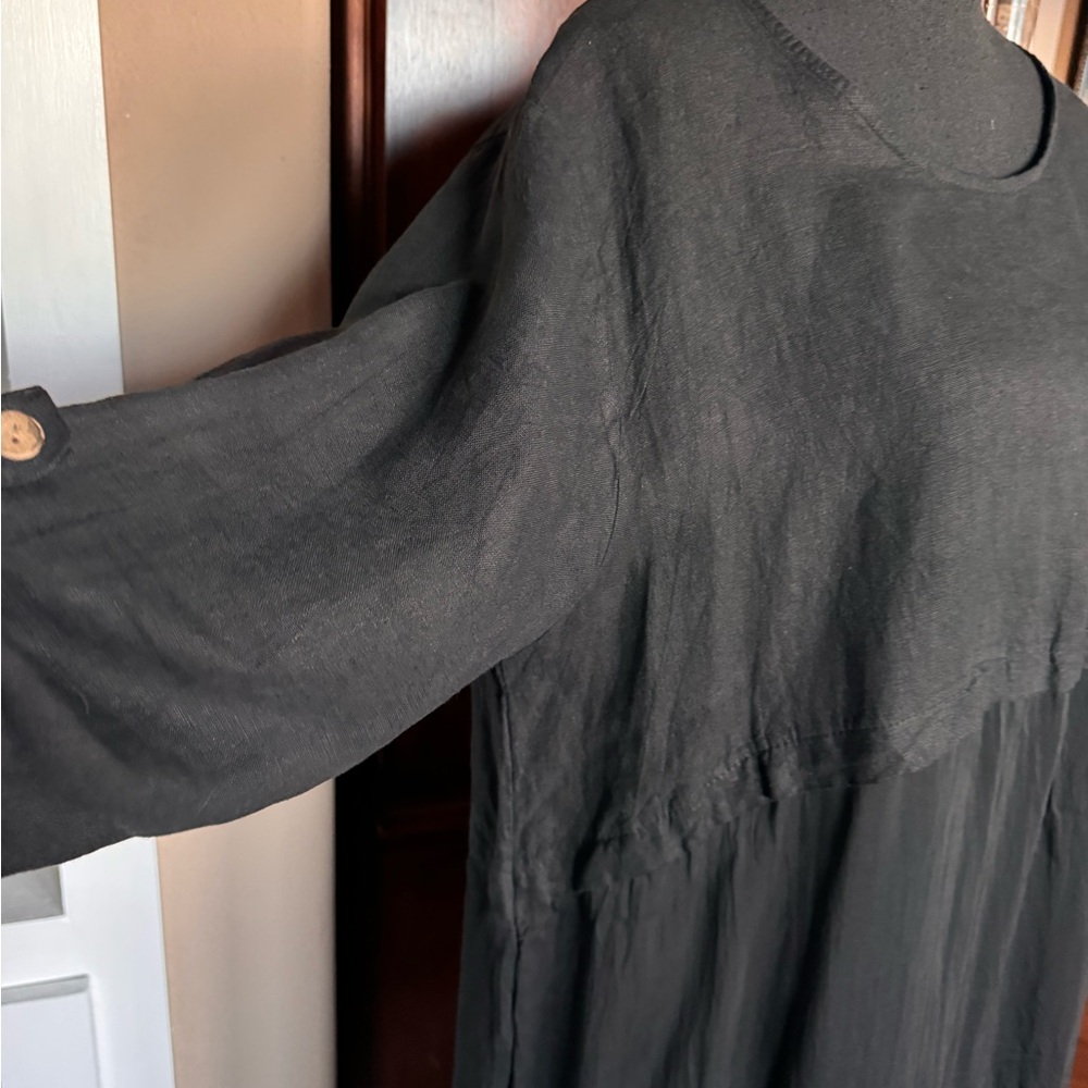 Liabella Linen Silk Blend Tunic Dress - Picture 3 of 15